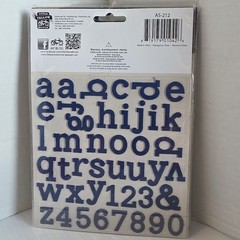 Cork and Canvas Alphas Alphabet Scrapbooking Stickers by Little Yellow Bicycle