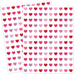 2400 Pcs Valentine’S Day Mini Love Heart Stickers – Red, Pink, Purple, 0.4 Inch