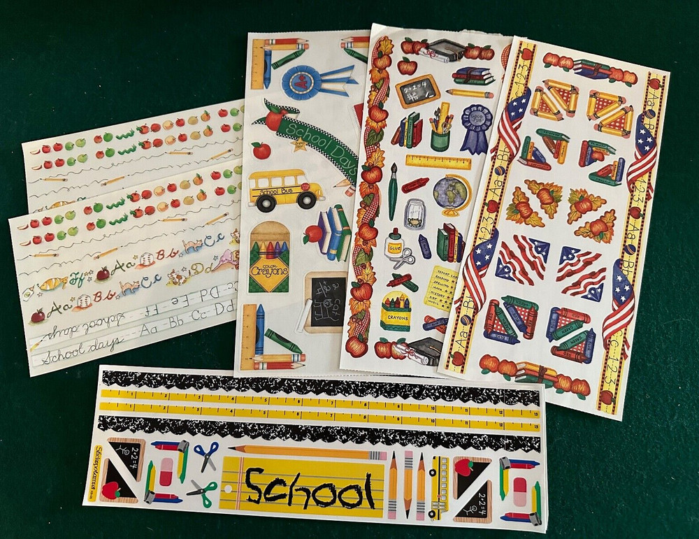 SCHOOL Stickers & Border Sheets MMBI~Stickopotamus~Tie Me to The Moon U Pick~New