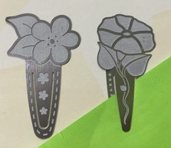 SILVER SPRING FLORAL CLIP(2pc)American Traditional•Journaling Memories•Scrapbook
