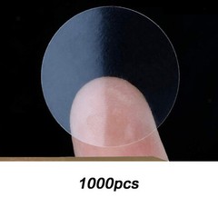 Round Transparent Stickers 3000PCS Self Adhesive Wrapping Box Sealing Clear