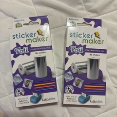 Hello Blink Foil Sticker Maker Refill Pack Lot of 2 (80 Count EACH) New Sealed