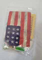 Scrap Book Embellishments Ephemera Bag of Mixed Pieces Ticket Button Ticket