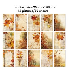 30X Woods Flower Scrapbook Paper Not Stickers Junk Journals Planner Wall Collage