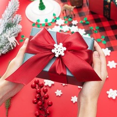 160PCS Mini/Small/Miniature Christmas 160pcs, Traditional Holiday Colors