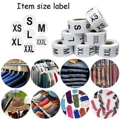 3500 Pcs Clothing Size Stickers, 1 Inch Round Self Adhesive, 7 Sizes XS-S-XXX…