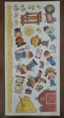 Provo Craft Scrapbooking Stickers by Cara Bradshaw, BARNYARD, large sheet