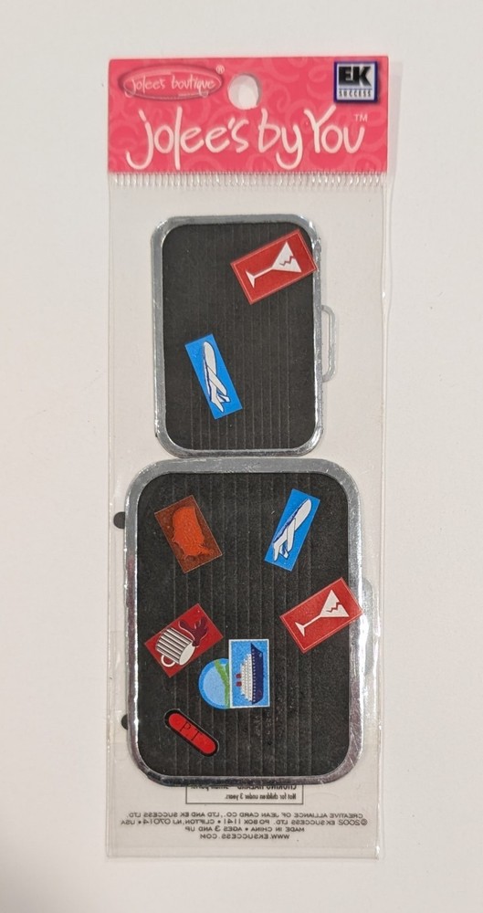 Suitcases Luggage Travel Vacation Jolee’s By You Mini Scrapbook Embellishments