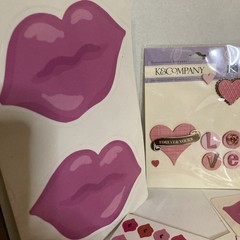 Heart Lips Love Misc Sticker Lot