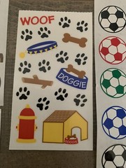 Frances Meyer Stickers Soccer Balls 502 Puppy Fun 839 Pirates 902 Bowling 920