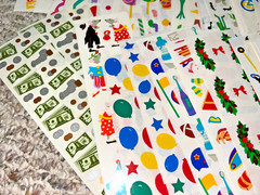 Mrs Grossmans Sticker Lot Holiday Birthday Kids 175+ Strips Creative Memories