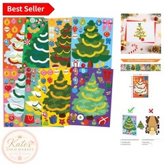 Engaging 48 Pcs Holiday Tree Stickers – Ideal for School Rewards and Crafts