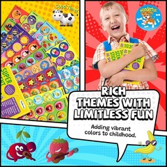 Smelly Stickers Scratch and Sniff for Kids, Scented Stickers 48 Sheets 746 PC…