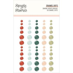 Enamel Dots SS Sticky Back Baking Spirits Bright Red Green Blue Pink Gold