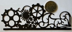 GEAR BORDER Die-Cut Embellishments(3pc)Sprocket •Cogs•Steampunk•Card Making•