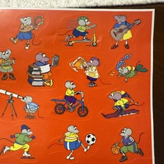 Vintage Highlights Mouse Hobbies Sticker Sheet Mice