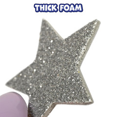 Glitter Foam Stickers | Silver and Gold Star Stickers for Crafts | Pack of 168 |