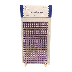 New Love Nicole Purple Rhinestone Stickers 6MM Craft Embellishment 247 Count