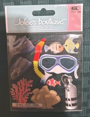 Jolee’s Snorkeling Scuba Diving Fish Coral Sea Life Scrapbooking Stickers