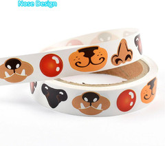 600 Pcs Colorful Nose Stickers Labels & 600 Pcs Colorful Mouth Stickers Labels –