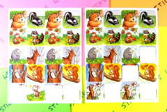 Vintage Woodland Animals Sticker Sheet Partials Eureka