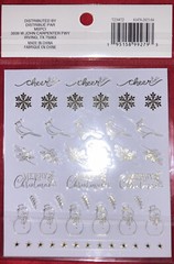 10 Recollections Red/Gold Christmas Sticker Sheet Packs