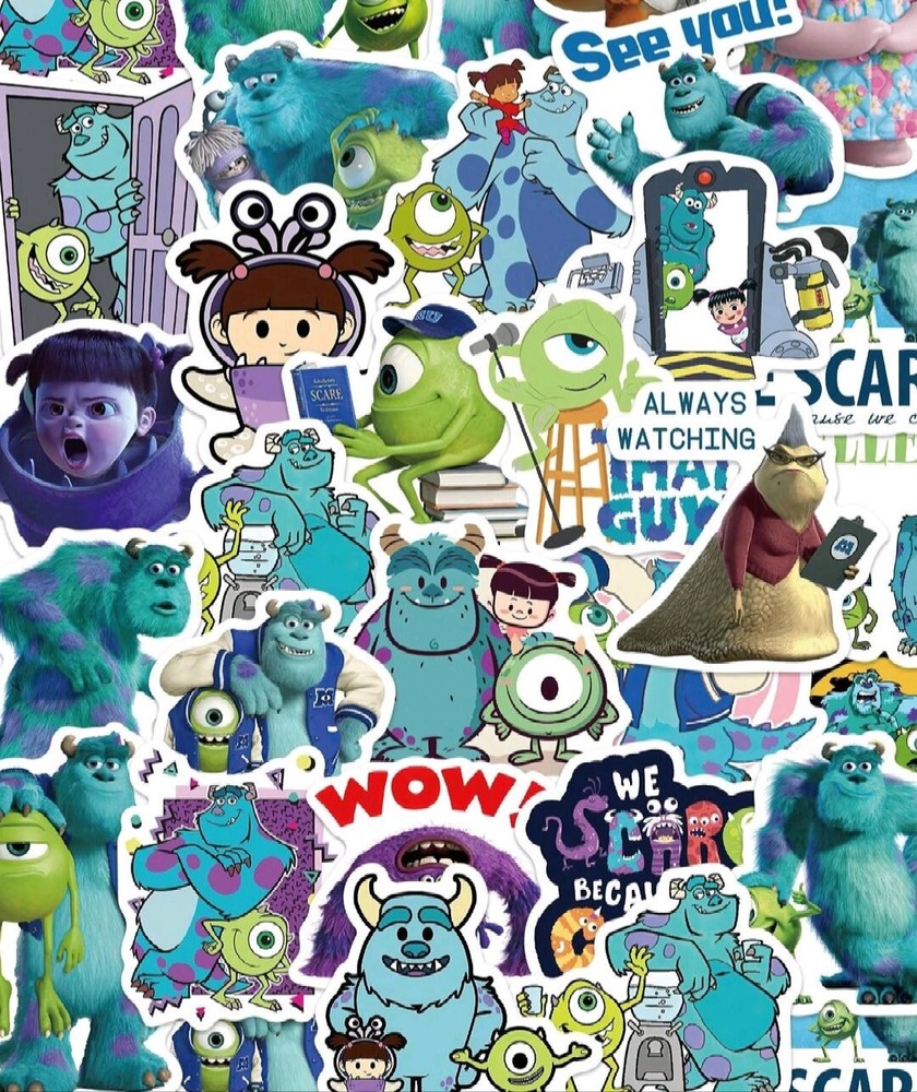 20 MONSTERS INC RANDOM ASSORTED 2″ STICKERS LABELS DISNEY PARTY FAVOR GIFT MOVIE