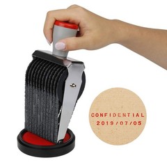 Amytalk 12 Digits Roller Stamp 6 x 7.8 x 16.8 centimeters, 12