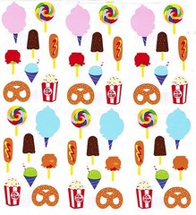 Mrs. Grossman’s Carnival Candy Pretzel Junk Food Scrapbook Stickers 3 Strips