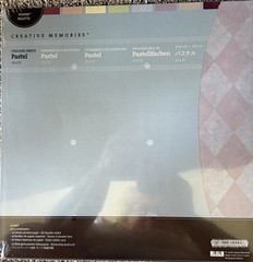 Creative Memories 12 X 12 Pastel Designer Print Paper & 6 Sticker Pages