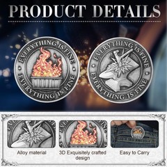 24 Pcs Dumpster Fire Challenge Coin Dispatcher Employee Appreciation Gifts Dumps