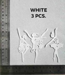 3 PCS. BALLERINA PAPER DIECUT FOR SCRAPBOOKING CARDMAKING EMBELISHMENT