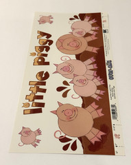 EK Success Scrapbook Title Over-all Little Piggy Pig Farm Country EKOV/161 NEW
