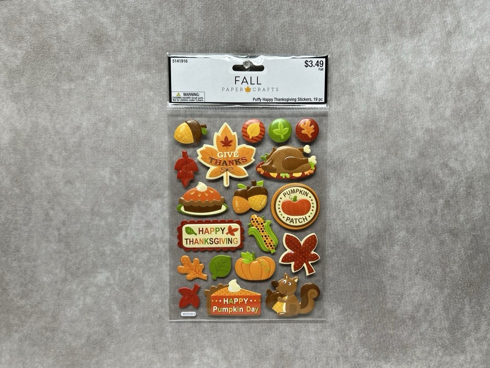 Hobby Lobby Scrapbook Fall Stickers