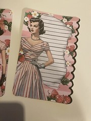 2 mid-century, ladies, junk journal, large tags or large cards￼
