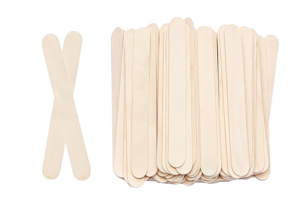 KTOJOY 70Pcs Jumbo Craft Sticks,8 inch Natural Premium Wooden Extra Large Pop…