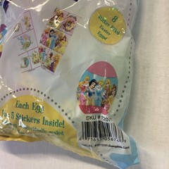Disney/Pixar TINKERBELL/TANGLED Rapunzel 8 Sticker Filled Easter Eggs New (2)