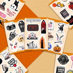 Thriller Mystery Stickers Set – 100 Waterproof Bookish Decals for Stylish Users