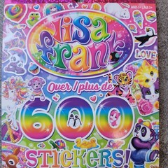 Lisa Frank Sticker Book 5 Sticker Sheets 600 Stickers Lisa Frank Stickers