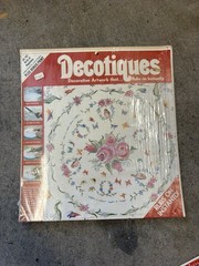 Vintage Decotiques Rub On Transfer D-107 Birds Of Happiness Floral 2 Sheets