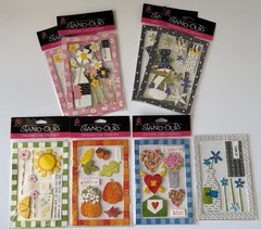 Lot of 8 Provo Craft Stand-Outs Christina Cole Stickers, 7 New, 1 used