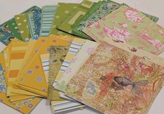 50 Pc. Mixed Lot Scrapbook Paper Cardstock Card Making Junk Journal Collage