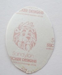 Vtg Ballet Slippers Sandylion Stickers Lot of 2 Prism Round Mylar Foil Shoes