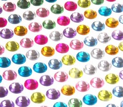 Adhesive Rhinestone Gems Stick On 1998 pcs Lot 5 Clear Purple Green Blue Wedding