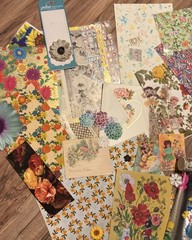 Floral Ephemera 50+ Pieces Vintage Flower Junk Journal Scrapbook Cottagecore Lot
