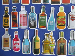 #44 NEW Lot-68 2″ Stickers Embellishments Party Wine Liquor Cardmaking Scrapbook