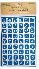 NEW-Set Of 6 Packs Of ALPHABET Stickers/Stencils/Foam Stickers For Scrapbooking