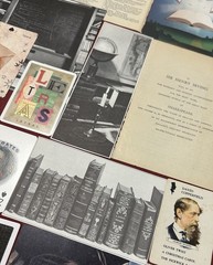 Vintage Book Lovers Junk Journal-book pages & cutout playing cards stamps & more