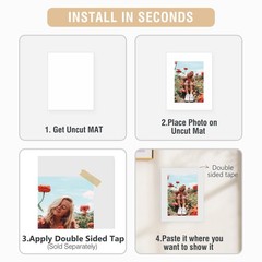 50 PCS AcidFree Mat Boards 12×12 Inch Uncut White Backing 4Ply Thickness