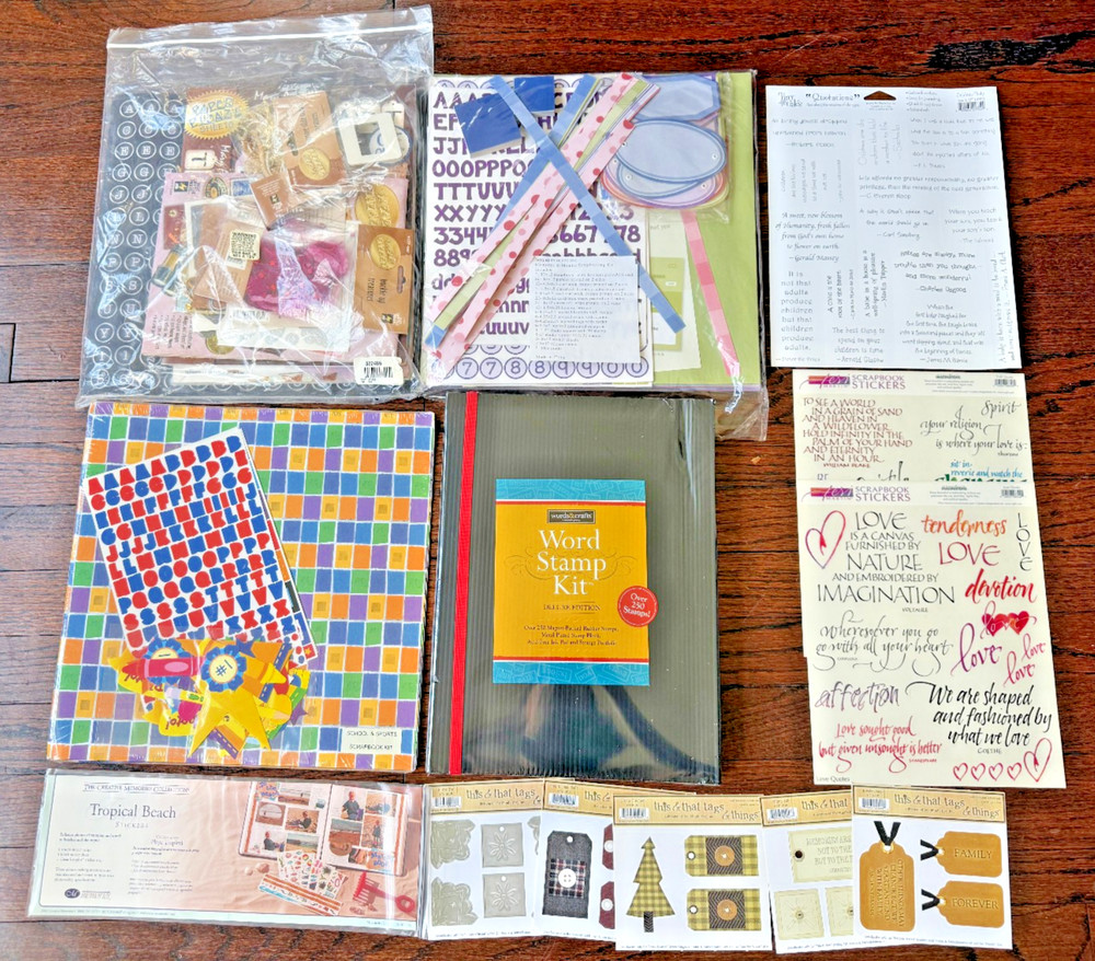 Lot of Scrapbook Kits – Creative Making Memories Minds Eye Paper Sticker Packs